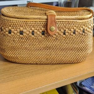 Summer wicker bag